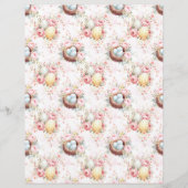Vintage Easter Eggs Scrapbook Paper (正面)
