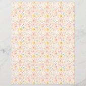 Vintage Easter Floral Background Scrapbook Paper (正面)