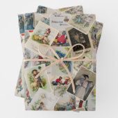 Vintage Easter Germany retro postcards collage -  ラッピングペーパーシート (インサイチュ)