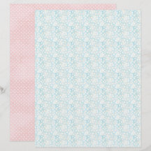 Vintage Easter Polka Dot Scrapbook Paper
