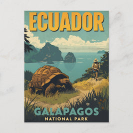 Vintage Ecuador Galapagos Travel ポストカード