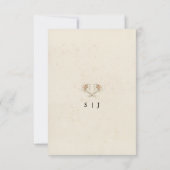 Vintage Edelweiss Floral Reception Enclosure Card 招待状 (裏面)