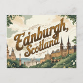 Vintage Edinburgh Charm ポストカード (正面)
