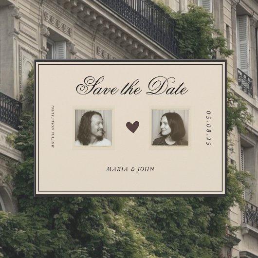 Vintage Editorial Facing two Portrait