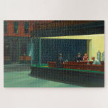 Vintage Edward Hopper Nighthawks Diner Poster ジグソーパズル<br><div class="desc">A vintage painting by Edward Hopper entitled Nighthawks depicts a couple in a diner at night.</div>