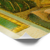 Vintage Edwardian Era Nativity Christmas Card ポスター (コーナー)