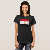 Vintage Egypt Flag Egyptian Independence Day Tシャツ (正面フル)