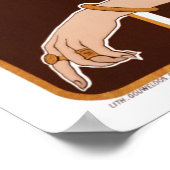 Vintage Egyptian Coffee Cafe ポスター (角)