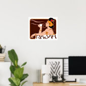 Vintage Egyptian Coffee Cafe ポスター (ホームオフィス)