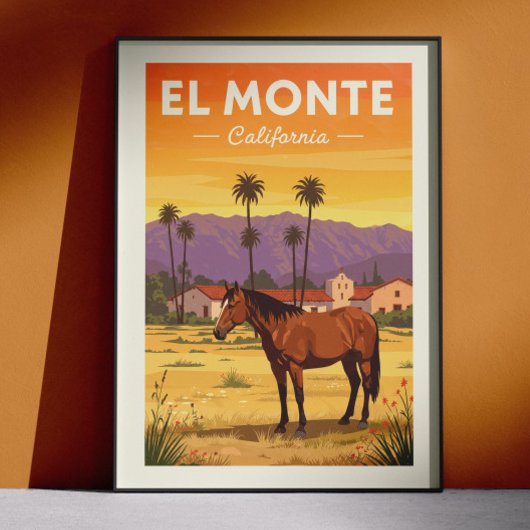 Vintage El Monte California ポスター