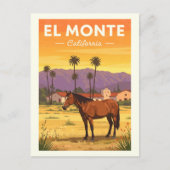 Vintage El Monte California ポストカード (正面)