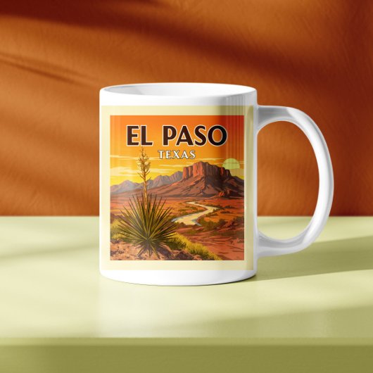 Vintage El Paso Texas コーヒーマグカップ