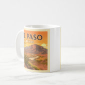 Vintage El Paso Texas コーヒーマグカップ (正面左)