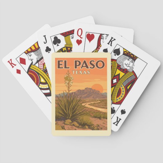Vintage El Paso Texas トランプ (裏面)