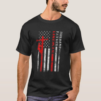 Vintage Electrician Husband Father Lineman Dad Fat Tシャツ