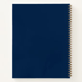 Vintage Elegance Mystical Gold Celestial Monogram  ノートブック (裏面)