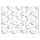 Vintage Elegant Blue Floral Pattern Spring テーブルクロス (正面(横))