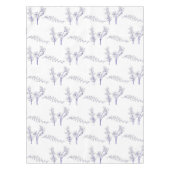 Vintage Elegant Blue Floral Pattern Spring テーブルクロス (正面)