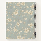 Vintage Elegant Botanical Line Art  ノートブック (裏面)