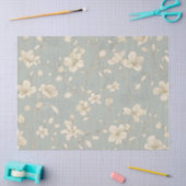 Vintage Elegant Botanical Line Art 薄葉紙 (クラフト)