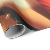 Vintage Elegant Christmas Girl ラッピングペーパー (ロールコーナー)