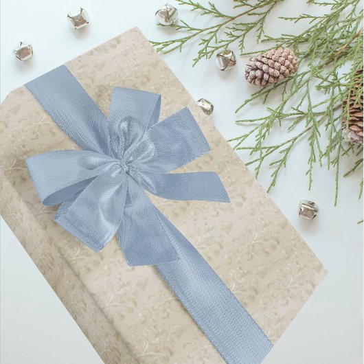 Vintage Elegant Ecru Antique Damask ラッピングペーパー