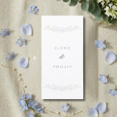 Vintage Elegant  Floral Regency Wedding Program