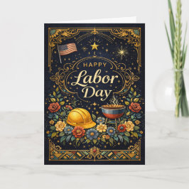 Vintage Elegant Labor Day  カード