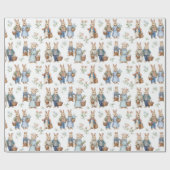Vintage Elegant Rabbits | Easter Wrapping Paper ラッピングペーパー (フラット)