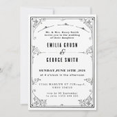 Vintage Elegant Wedding 招待状 (正面)
