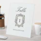 Vintage Elegant Wedding Table Number 台座サイン (インサイチュ)