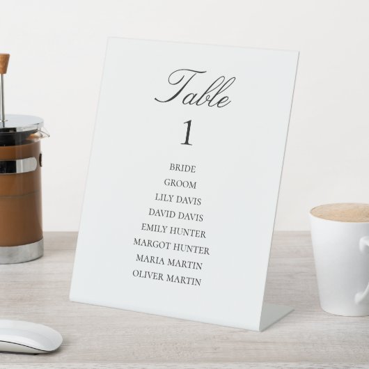 Vintage Elegant Wedding Table Number 台座サイン (インサイチュ)