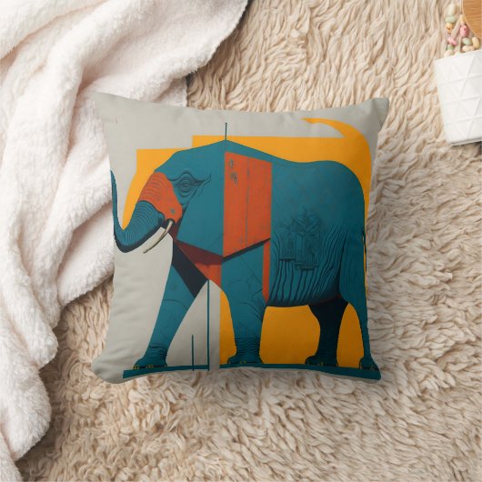 vintage elephant 3 クッション (ブランケット)