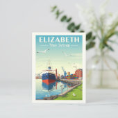Vintage Elizabeth New Jersey ポストカード (スタンド正面)