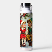Vintage Elven Fairy Children Christmas  ウォーターボトル (正面)