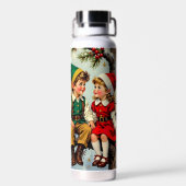 Vintage Elven Fairy Children Christmas  ウォーターボトル (背面)