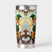 Vintage Elven Fairy Children Christmas  保温保冷タンブラー (左面)