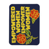 Vintage Empowered Women Empower Women Feminist Art マグネット (縦)