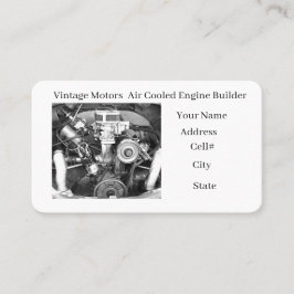 Vintage Engine Builder Business Card 名刺