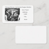 Vintage Engine Builder Business Card 名刺 (正面/裏面)