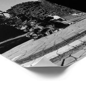 Vintage England London Peter Pan statue Kensington ポスター (角)