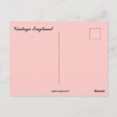 Vintage England Map ポストカード (裏面)