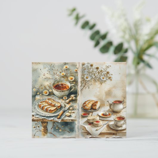 Vintage English Breakfast Scrapbook Paper (スタンド正面)