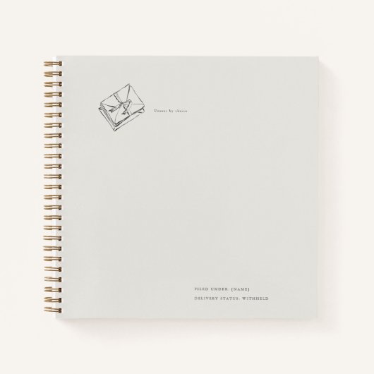 Vintage Epistolary Aesthetic ノートブック (正面)