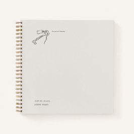 Vintage Epistolary Aesthetic Sealed Key ノートブック