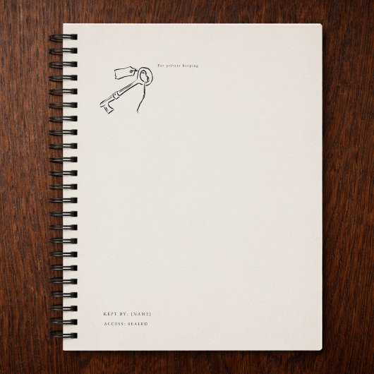 Vintage Epistolary Aesthetic Sealed Key プランナー手帳
