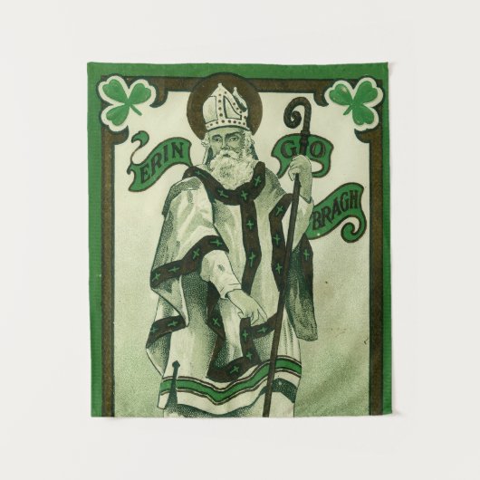 Vintage - Erin Go Bragh - St. Patrick's Greetings タペストリー (正面)