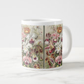 Vintage Ernst Haeckel Orchid Botanical Print ジャンボコーヒーマグカップ (正面右)