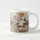 Vintage Ernst Haeckel Orchid Botanical Print ジャンボコーヒーマグカップ (右)