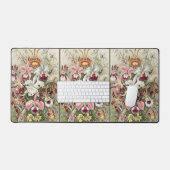 Vintage Ernst Haeckel Orchid Botanical Print デスクマット (キーボード&マウス)